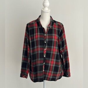 Croft & Barrow Button Down Plaid Shirt